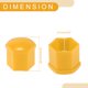 thumbnail image 4 of 20 Piezas de Tuercas de Rueda con Clip, Tornillos de Neumático, Cubierta de Tapón de Polvo, Protección de Tuercas de Plástico Amarillo de 21 mm, 4 of 7