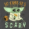 thumbnail image 2 of Men's Star Wars: The Mandalorian Halloween So Cute It’s Scary Graphic Tee Charcoal 3X Large, 2 of 5
