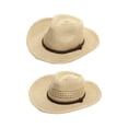 thumbnail image 3 of Qarigey Manténgase cómodo y protegido con un sombrero de ala ancha Gorra plegable de playa de ala ancha Hombre Sombrero de paja Mix beige M Type3 NO3, 3 of 6