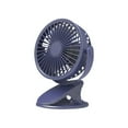 thumbnail image 3 of Needhep Portable Fan Rechargeable Mute Small Fan Outdoor Camping Desktop, For Room Bedroom House Floor Camping, Small Cooling Rotating Desk Fan for Bedroom Quiet (Blue,pink,gray,yellow), 3 of 6