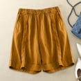 thumbnail image 2 of CAIVO Women High Waist Shorts Loose Large Size A-Line Shorts Versatile Summer Outdoor Leisure Casual Solid Color Bottoms, 2 of 4