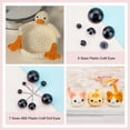thumbnail image 4 of 250pcs Plastic Needle Felting Eyes & Sew On Eyes Round & Flat Round Black, 4 of 6