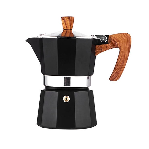 Cafetera espresso clásica para estufa para un espresso fuerte y de gran sabor, olla de moca espresso aluminosa de estilo italiano, cafetera cubana y Greca, café moka