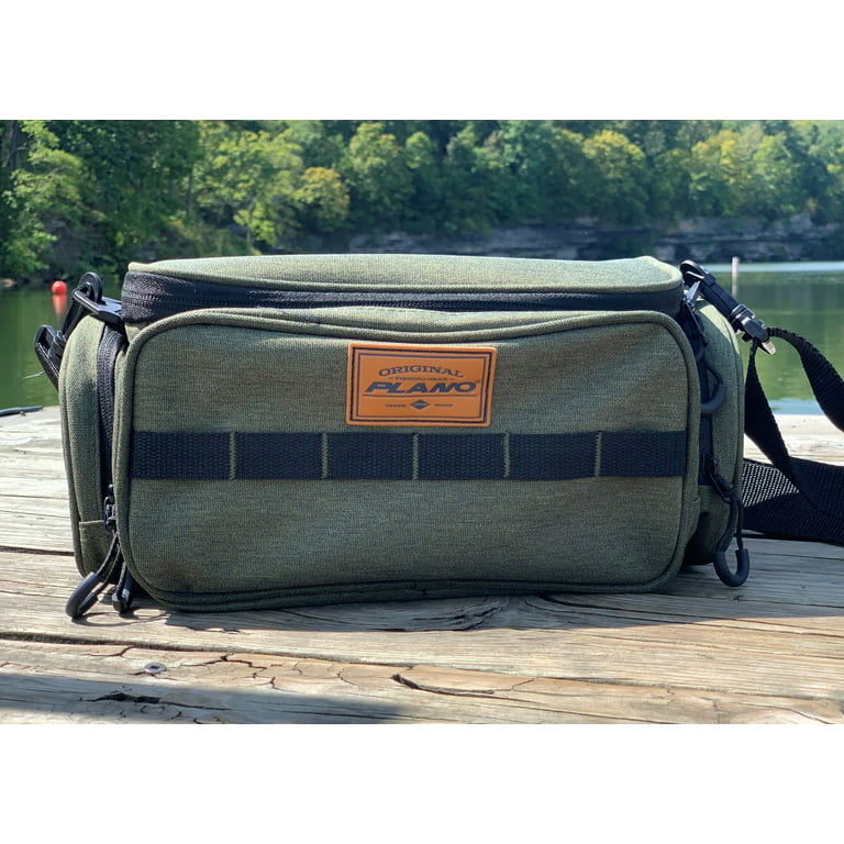 Plano Small 3500 Size Heathered Green Fishing Tackle Bag, with Two 3500  Size Stowaways