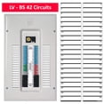 thumbnail image 1 of LV Breaker Side Fuse Box Circuit Breaker Panel Directory Labels/Decals/Stickers for All Electrical Panel/Load Centers (3/4" Breaker Side 42 Circuits 2 Pcs), 1 of 5
