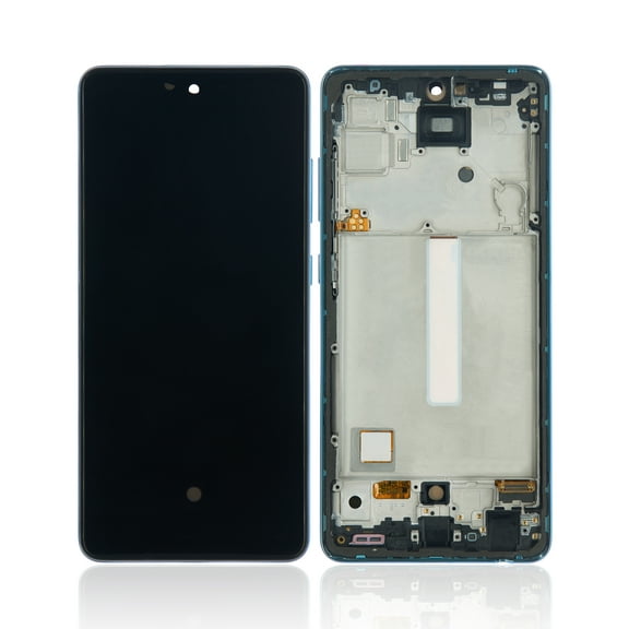 Replacement OLED Assembly With Frame Compatible For Samsung Galaxy A52 5G (A526 / 2021) / A52S 5G (A528 / 2021) (Aftermarket Plus) (Awesome Blue)