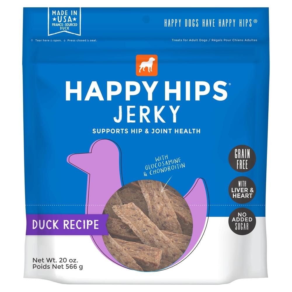 Happy Hips Healthy Grain Free Jerky Meat Dog Treats Duck Made In The USA 20 Oz Walmart 
