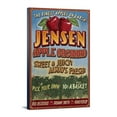 thumbnail image 1 of Apple Orchard, Vintage Sign, (12x18 Wrapped Canvas, Wall Decor, Artwork), 1 of 5