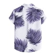 thumbnail image 2 of TAIAOJING Men Casual Shirts For Summer Solid Color Turndown Collar Short Sleeve Button Down Blouse Shirt, 2 of 5