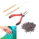 thumbnail image 4 of Kit De Herramientas De Extensiones De Cabello, Basura De 4 Piezas Beads De Extensión De Cabello Anillos De Silicona De Alumno Y Herramientas De Aguja De Gancho, 4 of 7