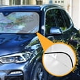 thumbnail image 3 of ALAZA Flowers Bouquet Windshield Sun Shade Car Foldable Sun Visor Block UV Rays Protector 55"x27.6", 3 of 8