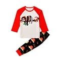 thumbnail image 2 of Usaibhir Matching Family Pajamas Sets Christmas PJ's with Christmas Printed Long Sleeve Tee and Bottom Loungewear Sleepwear, 2 of 8