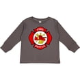 thumbnail image 3 of Inktastic Maltese Cross Firefighter Boys or Girls Long Sleeve Toddler T-Shirt, 3 of 5