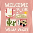 thumbnail image 3 of Instant Message - Welcome To The Wild West - Toddler & Youth Girls Short Sleeve Graphic T-Shirt, 3 of 6