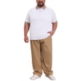 thumbnail image 2 of INSPIRE CHIC Outfit Men's Big & Tall Contrast Collar Short Sleeves Breathable Casual Polo Shirt XL White, 2 of 5