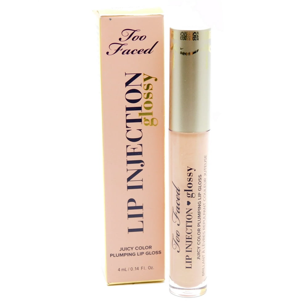 Too Faced Lip injection Juicy Color Plumping Lip Gloss, Milkshake .14
