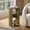 Lemon Pepper, variant on Kings Brand Furniture Evan Side/End Table – Wooden Round Accent Table with Open Storage Shelves, Modern Nightstand for Living Room or Bedroom (Glacier)