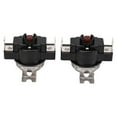 thumbnail image 1 of Thermal Control Switch, Quick Action Contact Sensing 25A Sensitive High Power 2Pcs Bimetal Sheet Thermostat Temperature Switch  For Home 60 Degrees Celsius ,80 Degrees Celsius ,90, 1 of 8