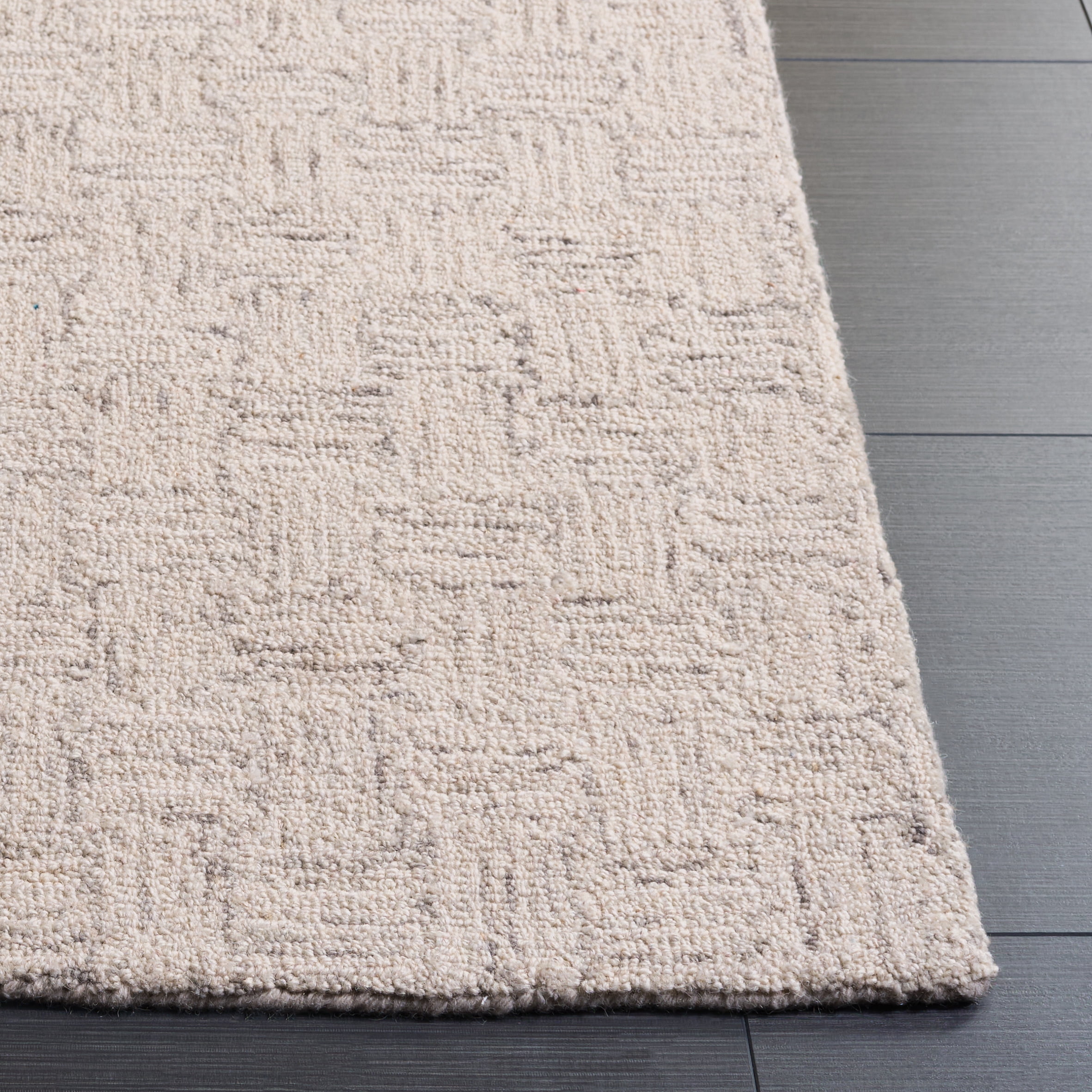 Safavieh Micro-Loop Charlotte Solid Area Rug, Light Gray/Ivory, 6' x 8'