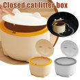 thumbnail image 2 of Cat Poop Shoveling Enclosed Litter Box Pet Waste Bin Special Trash Station, 2 of 8