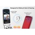 thumbnail image 5 of E Prime-A1 Pro 4G Unlocked Flip Mobile Phone for Seniors, Easy-to-Use Big Button Clear Sound Flip Cell Phone with SOS Button, GPS and a Convenient Charging Dock (Red), 5 of 5