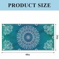 thumbnail image 2 of Fluorescent Light Covers for Ceiling Lights Classroom, Teal Blue Bohemian Magnetic Ceiling Light Cover Filter for School,Office, 2X4 FT, Pack of 3, Retro Man-dala Pattern White, 2 of 9