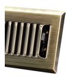 thumbnail image 4 of HVAC Premium 4" X 10" Modern Floor Register Grille with Dampers - Contempo Decorative Grate - HVAC Vent Duct Cover - Antique Brass, 4 of 4