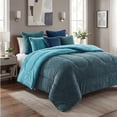 thumbnail image 2 of Cobertor Matrimonial Elefantito Bicolor Oasis Color Azul Térmico, 2 of 6