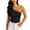 T01 Black, variant on Black Tube Tops for Women One Shoulder Backless Cropped Tops Fashion Y2K Sleeveless Slim Fit Bandeau Tops S
