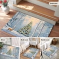 thumbnail image 5 of 2x3 Ft Entryway Area Rug, Christmas Kitchen Rug Runner Washable Floor Mat, Xmas Tree Elk Snowflake Non Slip Indoor Door Mat Throw Carpet for Bathroom Living Room Bedroom, 5 of 8