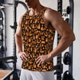 thumbnail image 5 of Fotbe Cute Squirrel Pattern Men's Quick Dry Workout Tank Top Gym Muscle Tee Fitness Bodybuilding Sleeveless T Shirt Breathable Workout Shirt-X-Large, 5 of 9