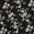thumbnail image 2 of Zelouf Lola Floral Puff Print On Twill  , Sewing, DIY, Crafts Fabric by the Yard, Black, 20 Yard, 2 of 4