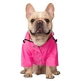 thumbnail image 2 of HDE Dog Raincoat Double Layer Zip Rain Jacket with Hood for Small to Large Dogs Pink L, 2 of 4