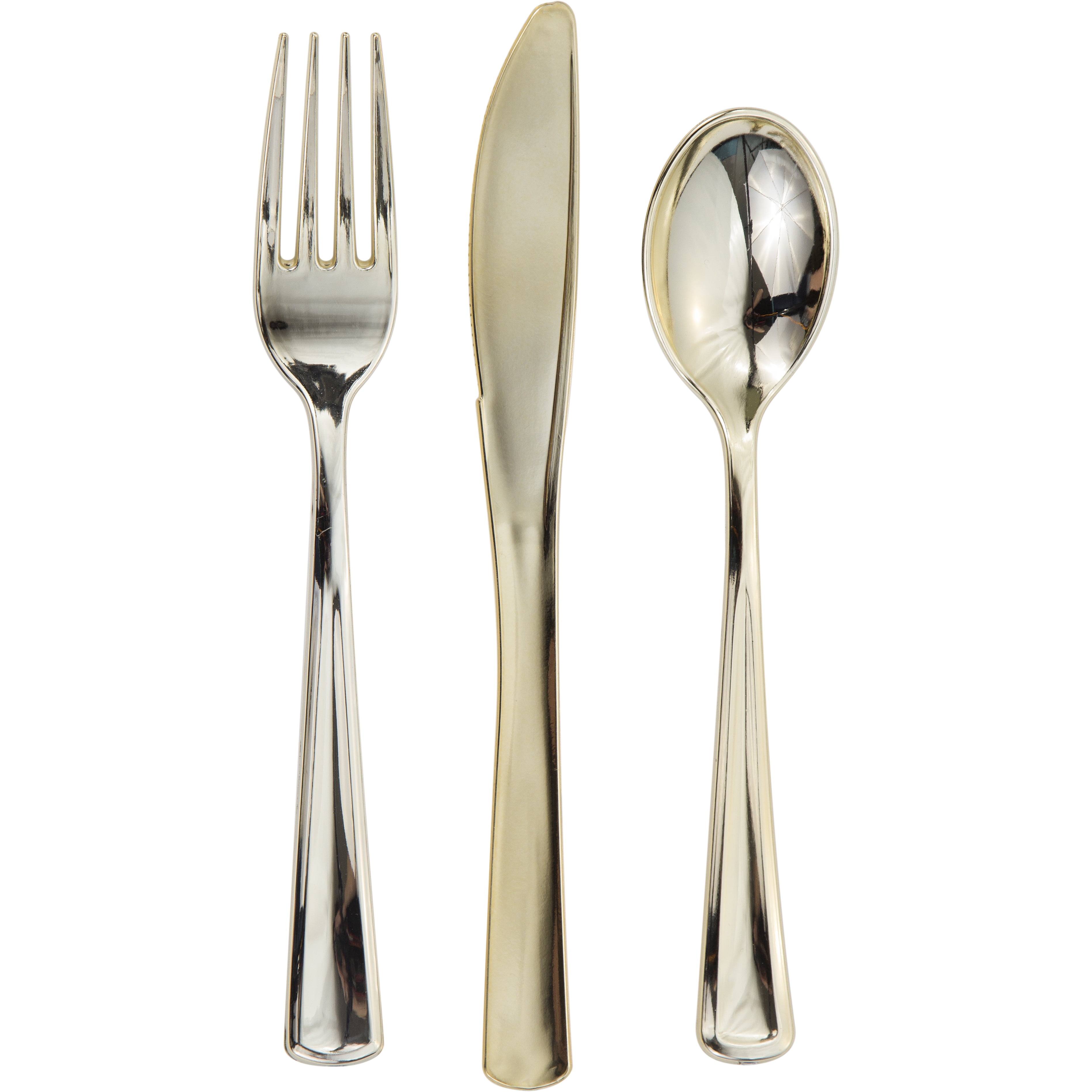 16 Piece Cutlery Set Stainless Steel & Plastic handles Gold..Silver 