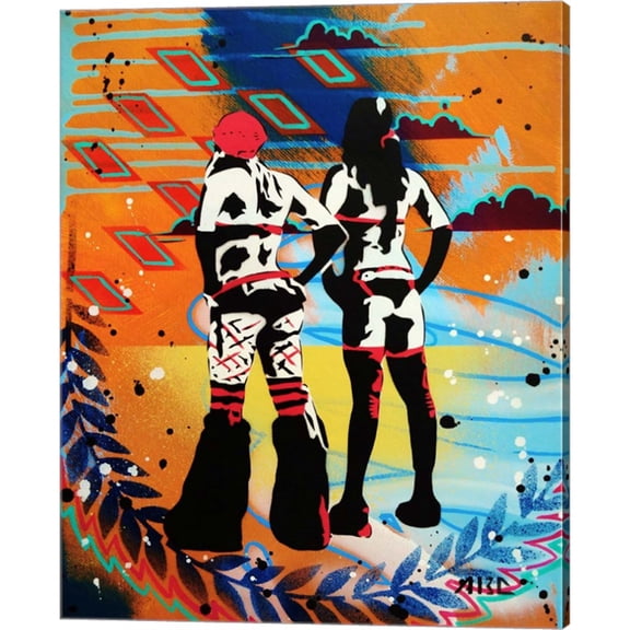 Great Art Now Burner Girls by AbcArtAttack, Canvas Wall Art, 16W x 20H