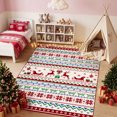 Haperlare 5x7 ft Christmas Area Rug, Machine Washable Nordic Fair Isle ...