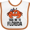 thumbnail image 3 of Inktastic Florida Vacation Cute Beach Crab Boys or Girls Baby Bib, 3 of 4