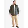 thumbnail image 2 of Boulder Creek By Kingsize Men's Big & Tall Flannel-Lined Twill Shirt Jacket, 2 of 4
