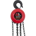 thumbnail image 3 of BIG RED Manual Hand Lift Steel Chain Block Hoist with 2 Hooks, 2 Ton (4,000 lb) Capacity, Red, W9020R, 3 of 5