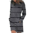 thumbnail image 2 of Lilgiuy Women's Trendy Long Sleeve Print Round-Neck Ladies Holiday Outing Long Dress for Class Reunion, 2 of 5
