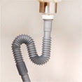 thumbnail image 3 of "Leke Flexible and Expandable Drain Pipe Tube S Trap, Universal Plastic Angle Simple Extension Tube for Kitchen Bathroom Sink Sewer Drain Wash Basin", 3 of 7