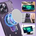 thumbnail image 4 of Magnetic for iPhone 13 Pro Max Case, [Compatible with Magsafe] [Military Drop Protection] [Built in Kickstand] Slim Shockproof luxury Plating Stand Case for iPhone 13 Pro Max 6.7'', Purple, 4 of 18
