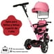 thumbnail image 5 of Triciclo para Niños JOYKOO Evolutivo Asiento giratorio 360 Rosa, 5 of 7