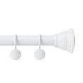 thumbnail image 1 of Mayott Adjustable Shower Curtain Tension Rod with 12-Piece Hook Set in White, 1 of 5