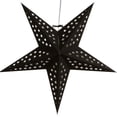 thumbnail image 3 of Noir Black 5 Pointed Paper Star Lantern with 12 Foot Power Cord Included, 3 of 4