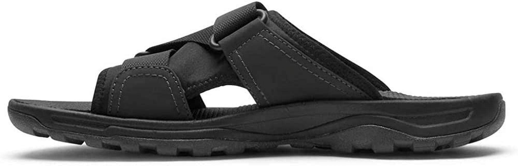 NWT ROCKPORT Mens Black Trail Technique Toe Slide Sandals Shoes 10 W Amazon.com | Rockport Men main image 2