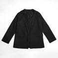 thumbnail image 5 of FAOWME Girls Blazers Jacket Long Sleeve Notched Collarss/Lapel Collarss With Inner Pocket Open Front Casual Kids Blazers Suit Black 7-8 Years, 5 of 8