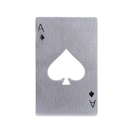 

Bar Tool Bottle Soda Beer Opener Wine Playing Card Ace Of Spades Poker AC