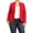 Red, variant on Women's Plus Size Long Sleeve Open Front Blazer for Office and Casual Wear
