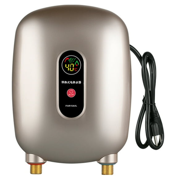 3000W Mini Electric Tankless Instant Hot Water Heater for Sink, Kitchen Washing, 110V Instant Water Heater Under Sink 68-126°F Wall-Mounted Tankless Electric Water Heater with LCD Display